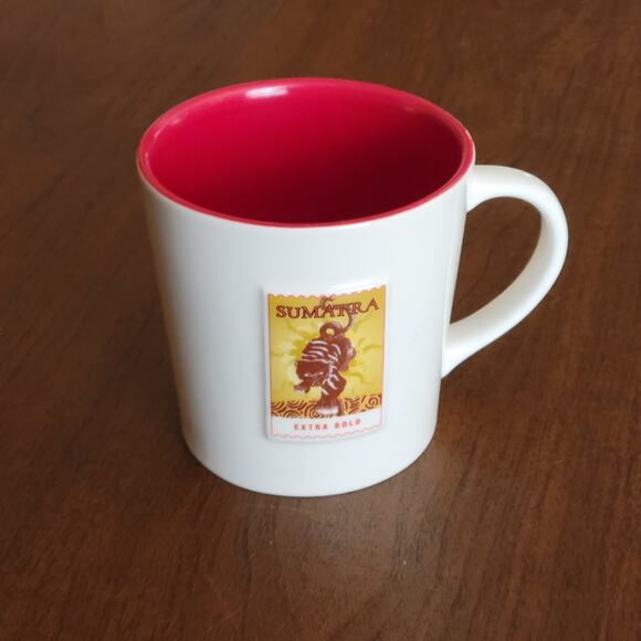 Starbucks Sumatra Extra Bold Tiger Stamp Coffee Mug Cup 2006 - Asia Pacific 16oz - Picture 3 of 10